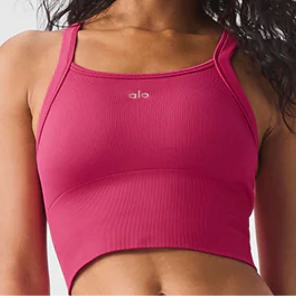 ALO Yoga Other - ALO PINK SUMMER CRUSH BRA TANK - SIZE XS